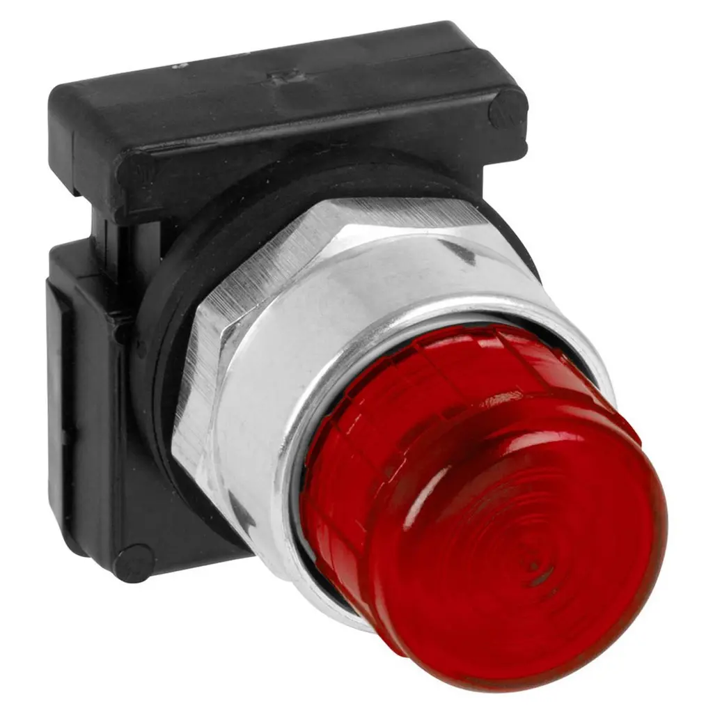 [CSW30-BSI1E26] WEG 30mm Illuminated Extended Pushbutton - Red - 24Vac-Vdc.webp