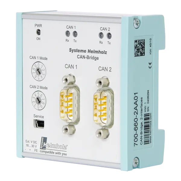 [700-660-2AA01] Helmholz CAN Bus Bridge interface, 2 x CAN bus