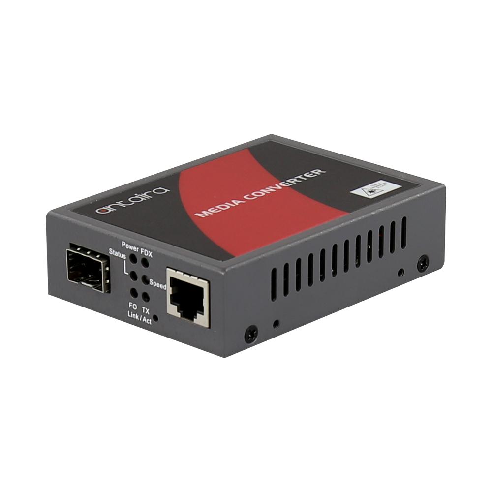 Antaira 100/1000BASE-X SFP To 100/1000BASE-X SFP Dual Rates Media Converter