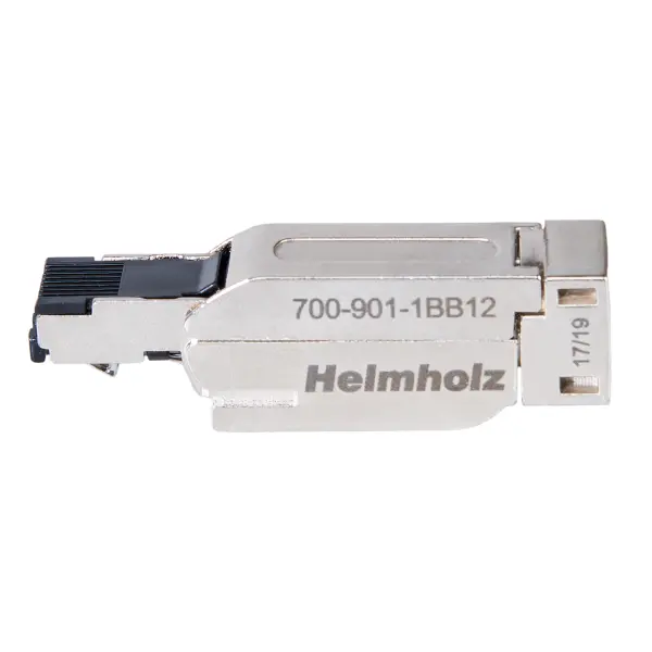 Helmholz PROFINET connector, RJ45, 185° EasyConnect, 10/100 Mbps