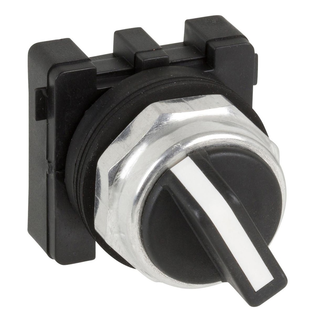 WEG 30mm Knob Selector Switch 3-Position Spring Return Blue