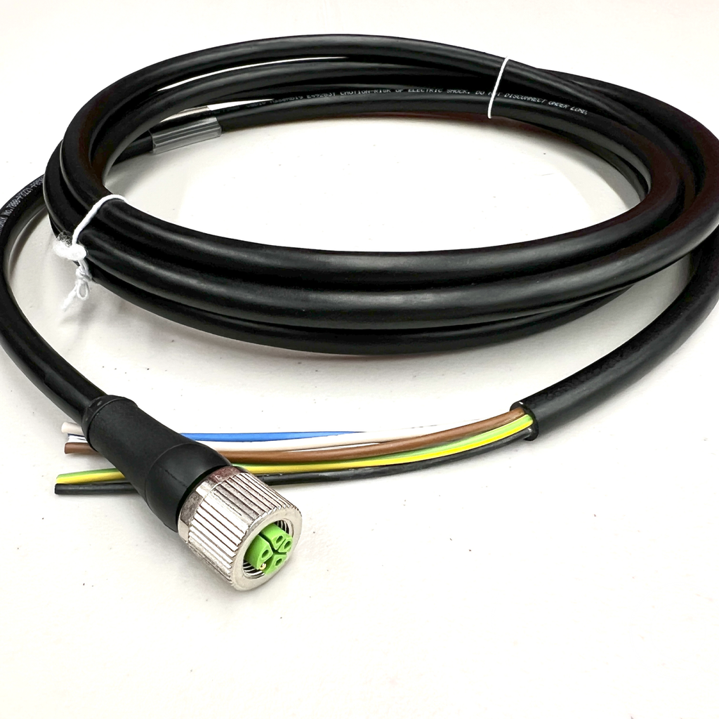 Antaira M12 K Code 5P female to Open Cable 5 Meter Wire 14AWG*5C
Black IP68 Protection