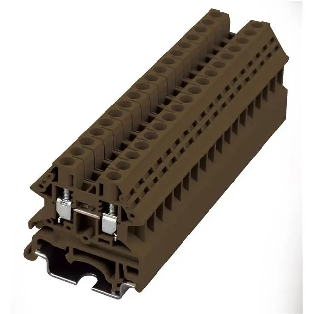 Dinkle DK4N-BR - 4 mm Terminal Block Brown Box of 100 