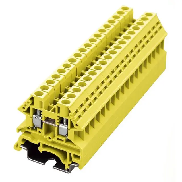 Dinkle DK4N-YW - 4 mm Terminal Block Yellow Box of 100   