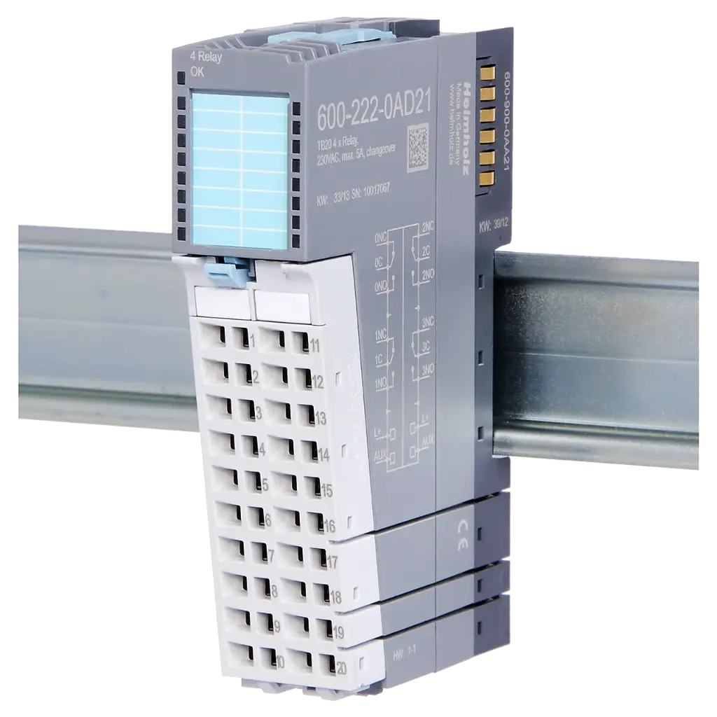 TB20, Digital output module - DO 4x Relay, 5 A, AC 230 V