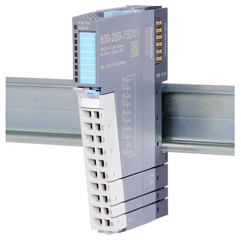 TB20, Analog input module - AI 4x I, 0/4-20mA, +-20mA, Iso.