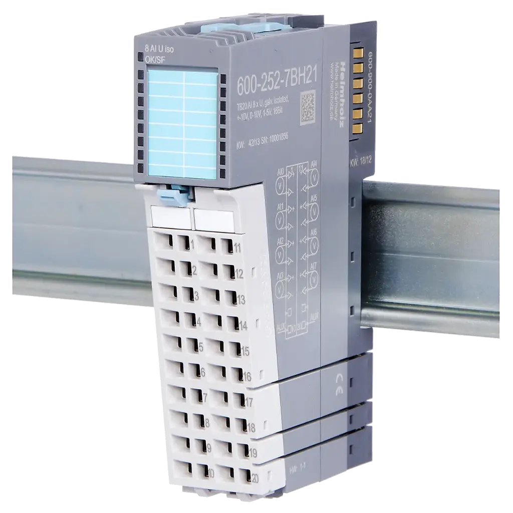 TB20, Analog input module - AI 8x U, +-10 V, 0-10 V, 1-5 V, Iso.
