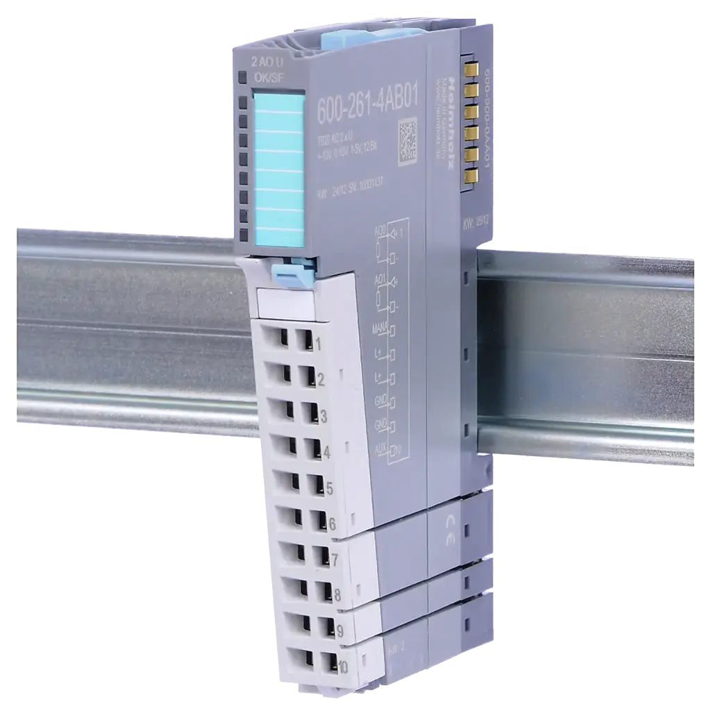 TB20, Analog output module - AO 2x U, +-10 V, 0-10 V, 1-5 V