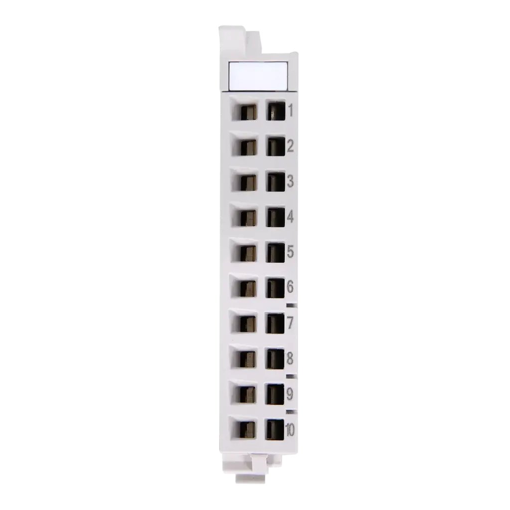 TB20, front connector, 10 terminals