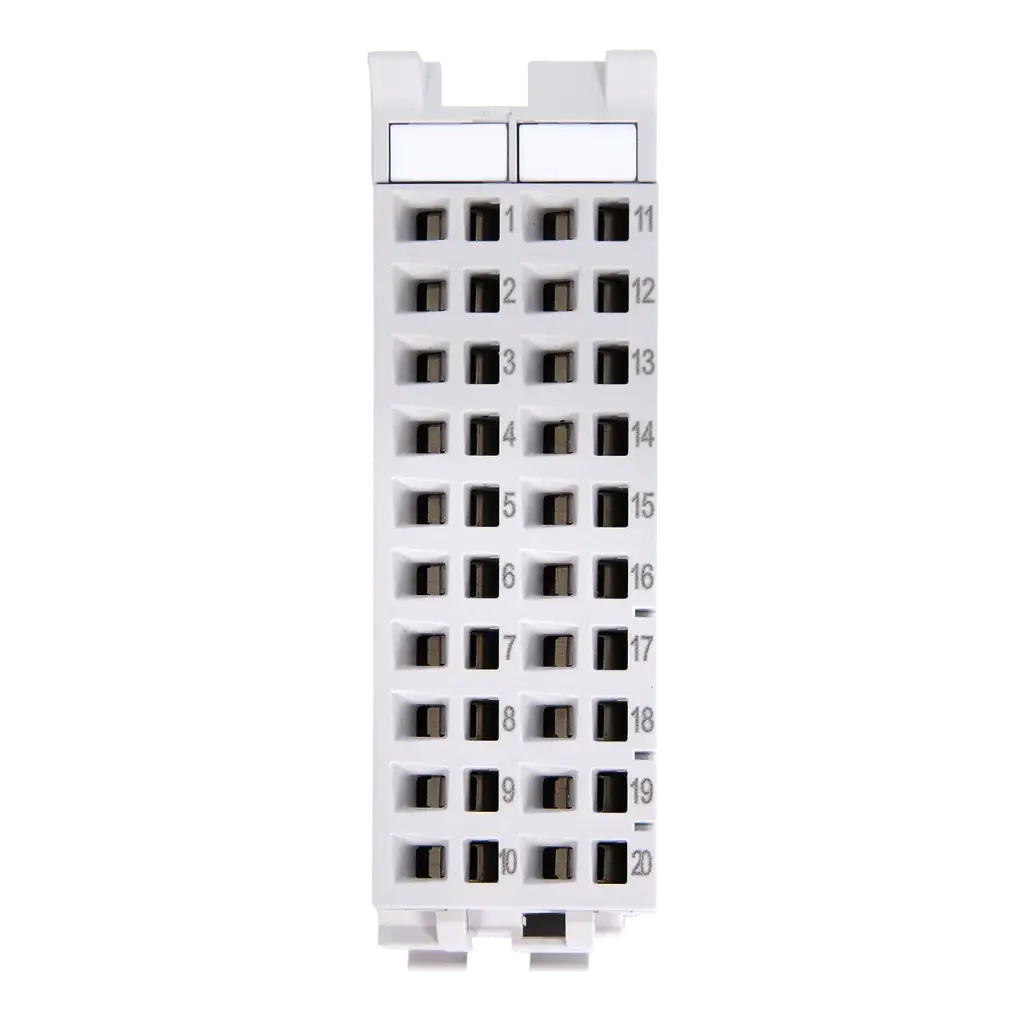 TB20, front connector, 20 terminals