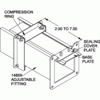 [1485BX] Hammond Wireway Adjustable Fitting