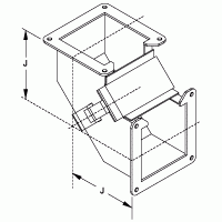 [1485C9P] Hammond Wireway Elbow
