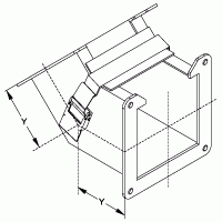 [1485D4P] Hammond Wireway Elbow