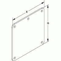 [1487EHSS] Hammond Wireway Cover Plate