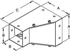 [CWCRD42] Hammond Wireway Corner Reducer