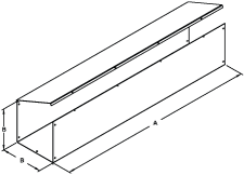 [CWST836NK] Hammond Wireway NEMA 1 Hinge Cover