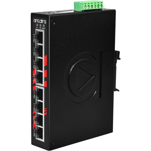 [LNP-0800] Antaira 8-Port Industrial PoE  Unmanaged Ethernet Switch, w/8*10/100Tx (30W/Port)