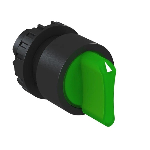 [CSW-CKI3R452 WH] WEG 22mm Green Illuminated Knob Selector Switch 3 Position Spring Return