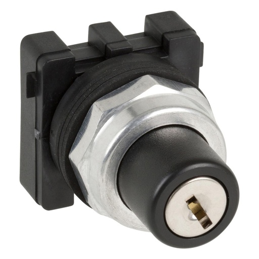 [CSW30-CY3RE45] WEG 30mm Key Selector Switch 3-Position Spring Return White