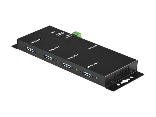 [USB-HUB4K3] Antaira Industrial 4-Port USB3.0 Hub, Metal Case, with Locking Feature