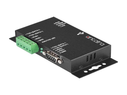 [UTS-401BK-SI] Antaira Industrial USB To 1-Port RS-422/485 Converter (Locking Feature), w/ Surge & Isolation