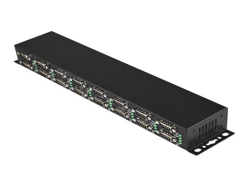 [UTS-416AK] Antaira Industrial 16-Port RS-232 to USB 2.0 High Speed Converter with Locking Feature