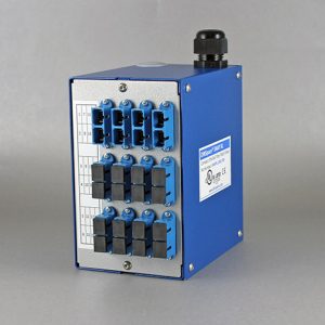[SNAPXL-24SC-SM] DinSpace SNAPXL Compact Fiber Optic Patch Panel with 12ea. singlemode SC/SC duplex adapters.