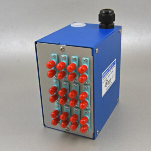 [SNAPXL-24ST-MM] DinSpace SNAPXL Compact Fiber Optic Patch Panel with 12ea. multimode ST/ST duplex fiber adapters.