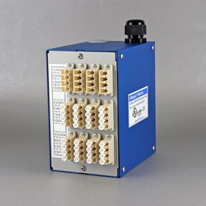 [SNAPXL-48LC-MM] DinSpace SNAPXL Compact Fiber Optic Patch Panel with 12ea. multimode LC/LC quad fiber adapters.