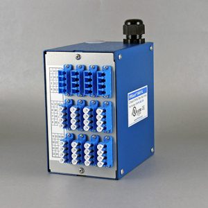 [SNAPXL-48LC-SM] DinSpace SNAPXL Compact Fiber Optic Patch Panel with 12ea. singlemode LC/LC quad fiber adapters.