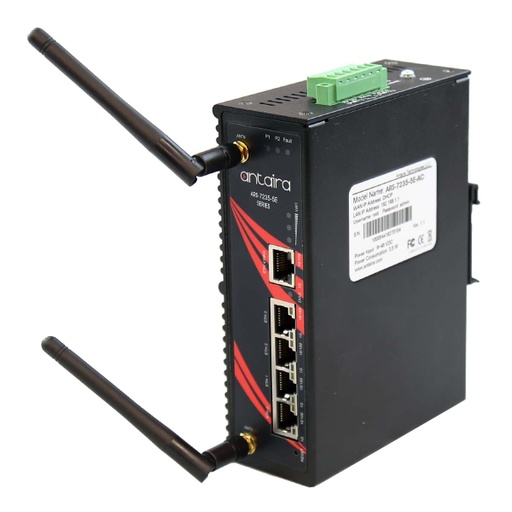 [ARS-7235-5E-AC] Antaira Industrial 5-Port Gigabit Ethernet
Dual Radio Wireless Access Point/Client/Bridge/Repeater/ Router