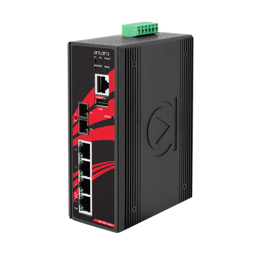 [LMP-0501-S3-V2] Antaira PoE+ Ethernet Switches
Managed
5-Port
Light Layer 3
With Fiber Optics Single mode 