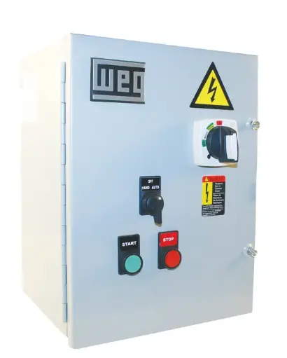 [ESWF-9T04N4-D10-MC] McAps Inc Custom Build-WEG 9 Amp Combination Starter Nema 4/12 480 VAC 3 Phase OL Range 6.3-10 Amps