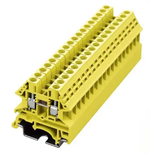 Dinkle DK4N-YW - 4 mm Terminal Block Yellow Box of 100   