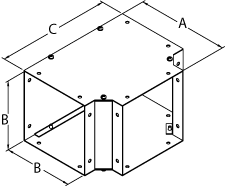 [CWTF12G] Hammond Wireway Tee Fitting